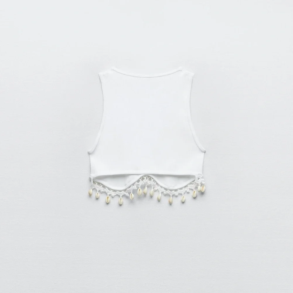 Zara limited edition shell crop top